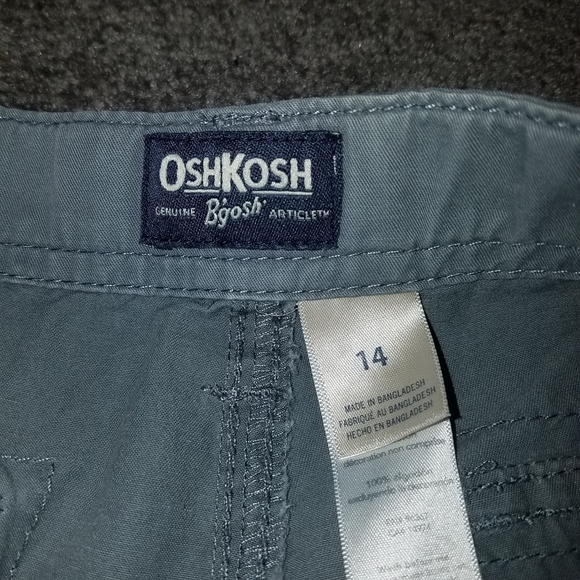 Oshkosh B'gosh Kids Cargo Shorts 14 Green. - Picture 4 of 5